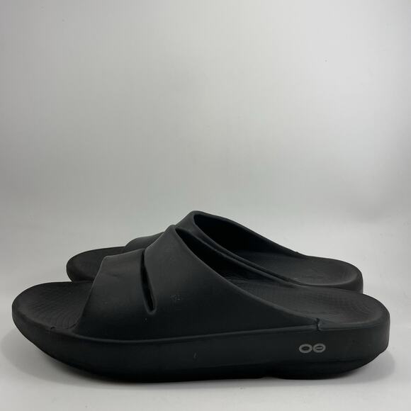 Oofos Ooahh Slide Sandals Mens Size 9 Black Comfort Recovery Shoes, Womens 11 - Picture 3 of 9
